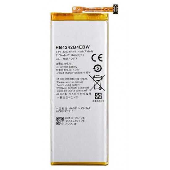 Huawei Honor 6/H60-L01/Honor 4X/HB4242b4EBW 3000mAh 3.8V 11.4Wh Battery