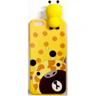 Cover Silicone With Doll 3d For Apple Iphone 7 Plus (5.5) Yellow