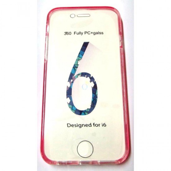 Capa Silicone Gel 360º Apple Iphone 6 Plus (5.5) Rosa