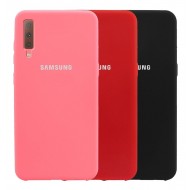 Capa De Silicio Duro Samsung A7 2018 Rojo