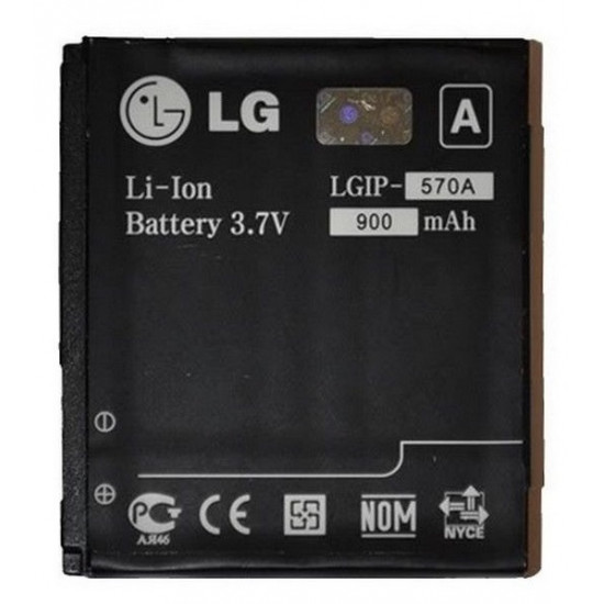 Bateria Lg Lgip-570a Li-Ion, 3.7v, 900mah Compativel Com Kc550, Kc780, Kf700, Kf757, Kp500, Kp50 Bulk