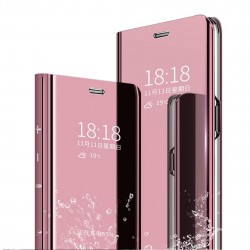 Flip Cover Clear View Standing Cover Samsung Galaxy Note 10 N970 Rosa Dourado