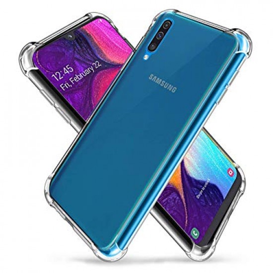 Capa Silicone Anti-Choque Samsung Galaxy A30/A20 Transparente