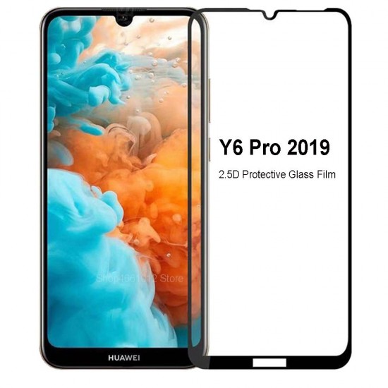 Protector De Vidrio 5d Huawei Y6 Pro 2019 Negro Protector De Vidrio 5d Huawei Y6 Pro 2019 Negro