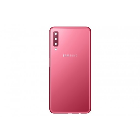 Tampa Traseira Com Camera Lens Samsung A7 2018 A750 Rosa
