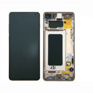 Samsung Galaxy S10 Plus/G975 6.4" Black Prisma Touch+Display With Frame Original
