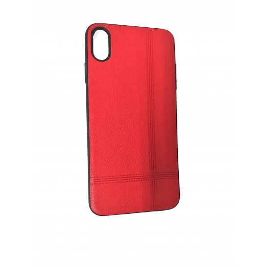 Leather Case For Apple Iphone Xs Max Red Leather Case For Apple Iphone Xs Max Red