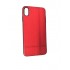 Capa Silicone Gel Com Padrão Couro Apple Iphone Xs Max Vermelho