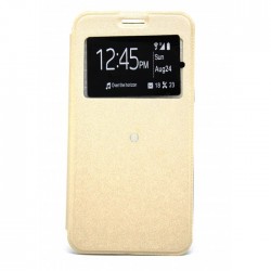 Capa Flip Cover Com Janela Candy Huawei Y9 2019 Dourado