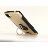 Capa Silicone Dura E Metal Com Anel De Dedo Xiaomi Redmi 6a Dourado