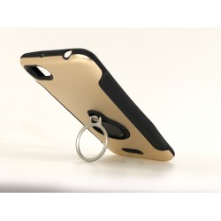 Capa De Silicio Con Metal Y Anillo De Dedo Xiaomi Redmi 6a Dorado