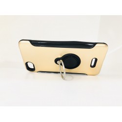 Capa De Silicio Con Metal Y Anillo De Dedo Xiaomi Redmi 6a Dorado