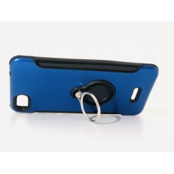 Capa De Silicio Con Metal Y Anillo De Dedo Xiaomi Redmi 6a Azul