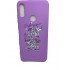 Capa Silicone Gel Com Desenho Samsung Galaxy A40 Roxo