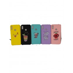 Capa Silicone Gel Com Desenho Huawei Y6 2019 Preto
