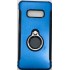 Capa De Silicio Con Metal Y Anillo De Dedo  Samsung Galaxy S10e  Azul