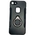 Silicone Case With Metal And Finger Ring Apple Iphone 7/8 Black