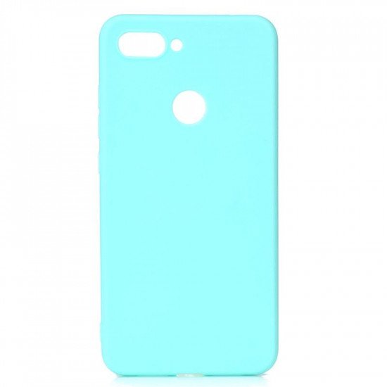 Capa Silicone Dura Xiaomi Mi 8 Lite Azul