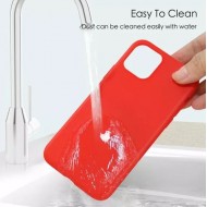 Apple Iphone 11 Pro Silicone Case Flexible Corner Color Red