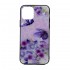 Capa Silicone Tpu Com Padrão Cristal Apple Iphone 11 Roxo Borboletas