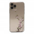 Capa Silicone Gel Com Desenho Flor Apple Iphone 11 Pro Max Transparente Cherry