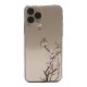 Capa Silicone Gel Com Desenho Flor Apple Iphone 11 Pro Max Transparente Cherry