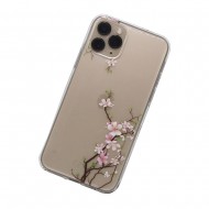 Apple Iphone 11 Pro Silicone Case Flower Design Cherry
