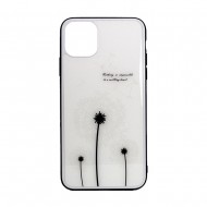 Capa Silicone Dura Com Desenho Flor Vennus Apple Iphone 11 Pro Branco Dentes De Leao