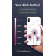 Capa Silicone Dura Com Desenho Flor Vennus Samsung Galaxy S10 Plus Branco Rosa Do Deserto