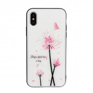 Capa Silicone Dura Com Desenho Flor Vennus Samsung Galaxy S10 Branco Rosa Do Deserto