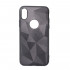 Silicone Prism Diamond Mat Case For Apple Iphone Xs Black