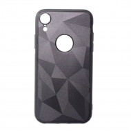 Silicone Prism Diamond Mat Case For Apple Iphone Xr Black