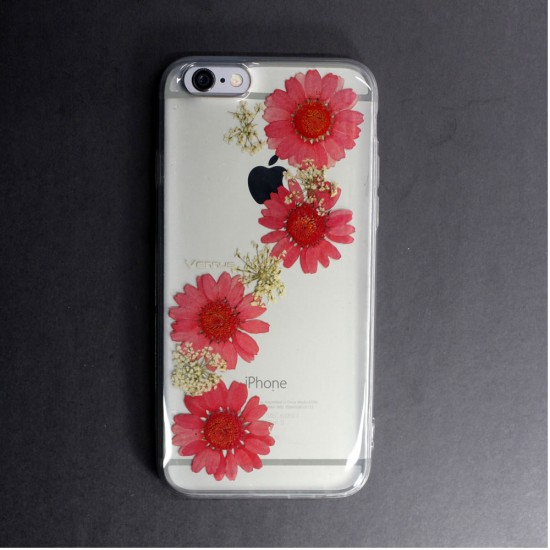 Apple Iphone 6 Vennus Real Flower Silicone Case Flora