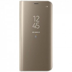 Capa Flip Cover Clear View Samsung Galaxy A10/M10 Dourado