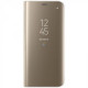 Capa Flip Cover Clear View Huawei Mate 30 Pro Dourado