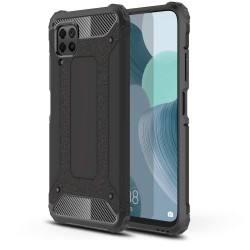 Capa Silicone Anti-Choque Armor Carbon Huawei P Smart S Preto Ring Armor Case