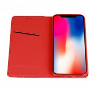 Capa Flip Cover Samsung Galaxy A30s Vermelho Telefone Smart Book