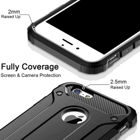 Capa Silicone Anti-Choque Armor Carbon Samsung Galaxy S10e Preto