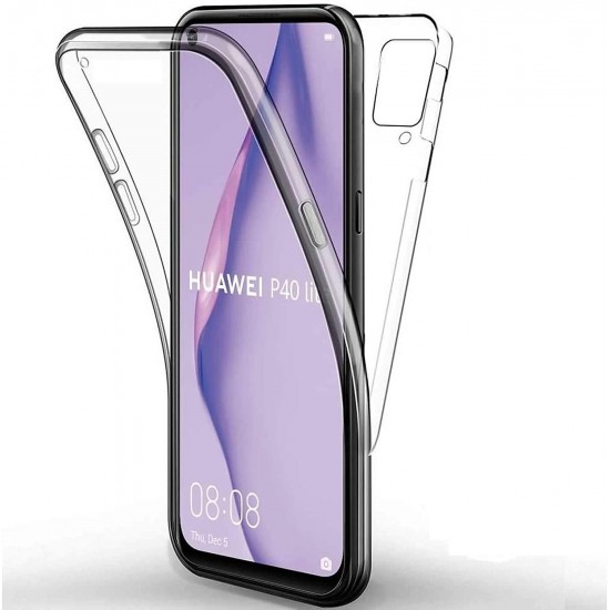Capa Silicone Dura 360º Huawei Enjoy 10 / P40 Lite E Transparente Capa Silicone Dura 360º Huawei Enjoy 10 / P40 Lite E Transparente
