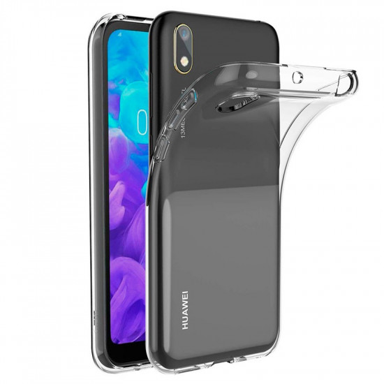 Twee graden reputatie Onleesbaar Silicone Cover Case Huawei Y5 2019 Transparente