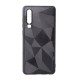 Capa Silicone Gel Com Padrão Diamante Huawei P30 Preto Capa Silicone Gel Com Padrão Diamante Huawei P30 Preto