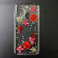 Huawei Y7 2019 Vennus Real Flower Silicone Case Julia