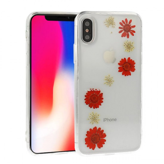 Capa Silicone Dura Com Desenho Flor Vennus Huawei Y6 2019 Transparente Flora