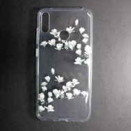 Huawei Y7 2019 Silicone Case Flower Design Magnolia