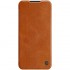 Flip Capa Nillkin Quin Leather Para Xiaomi Redmi 9 Brown