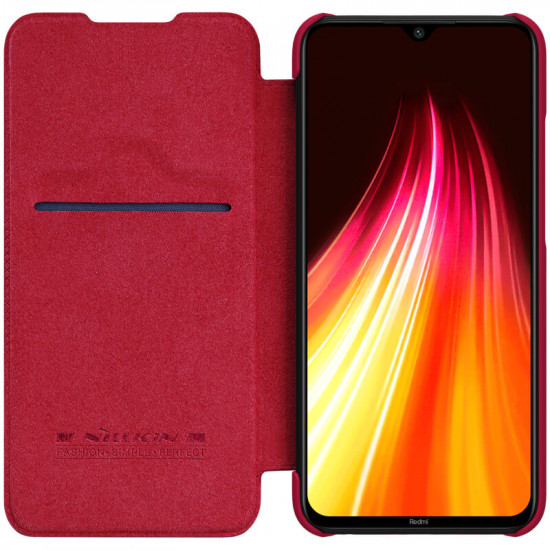Flip Capa Nillkin Quin Leather Para Samsung Galaxy Note 10 Lite Red