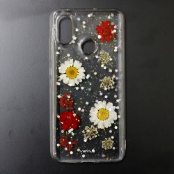 Capa De Silicone Vennus Real Flor Para Xiaomi Mi 8 Stella