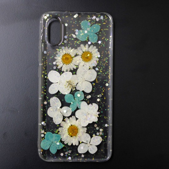 Capa Silicone Dura Com Desenho Flor Vennus Xiaomi Mi 8 Pro Transparente Camila