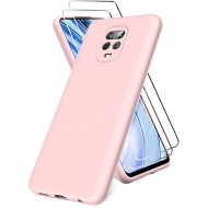 Capa Silicone Gel Xiaomi Redmi Note 9 Rosa Robusta