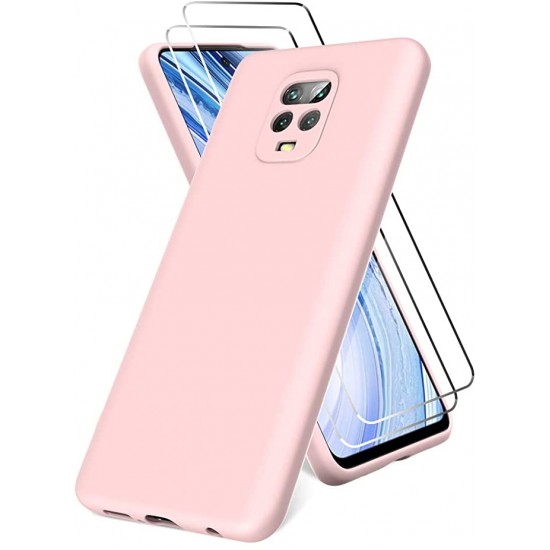 Capa Silicone Gel Xiaomi Redmi Note 9 Rosa Robusta